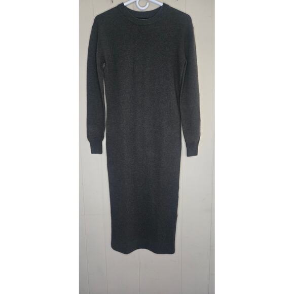 Naadam Women's Cashmere Wool Gray Sweater Dress Size XS - Picture 1 of 7